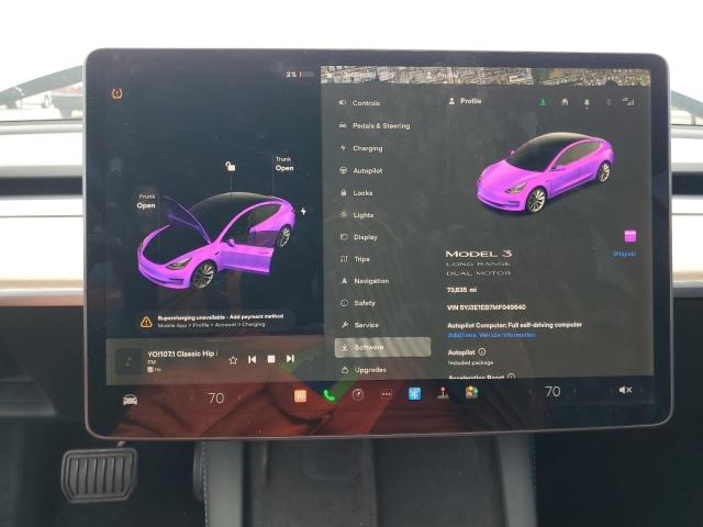 2021 TESLA MODEL 3 5YJ3E1EB7MF049640