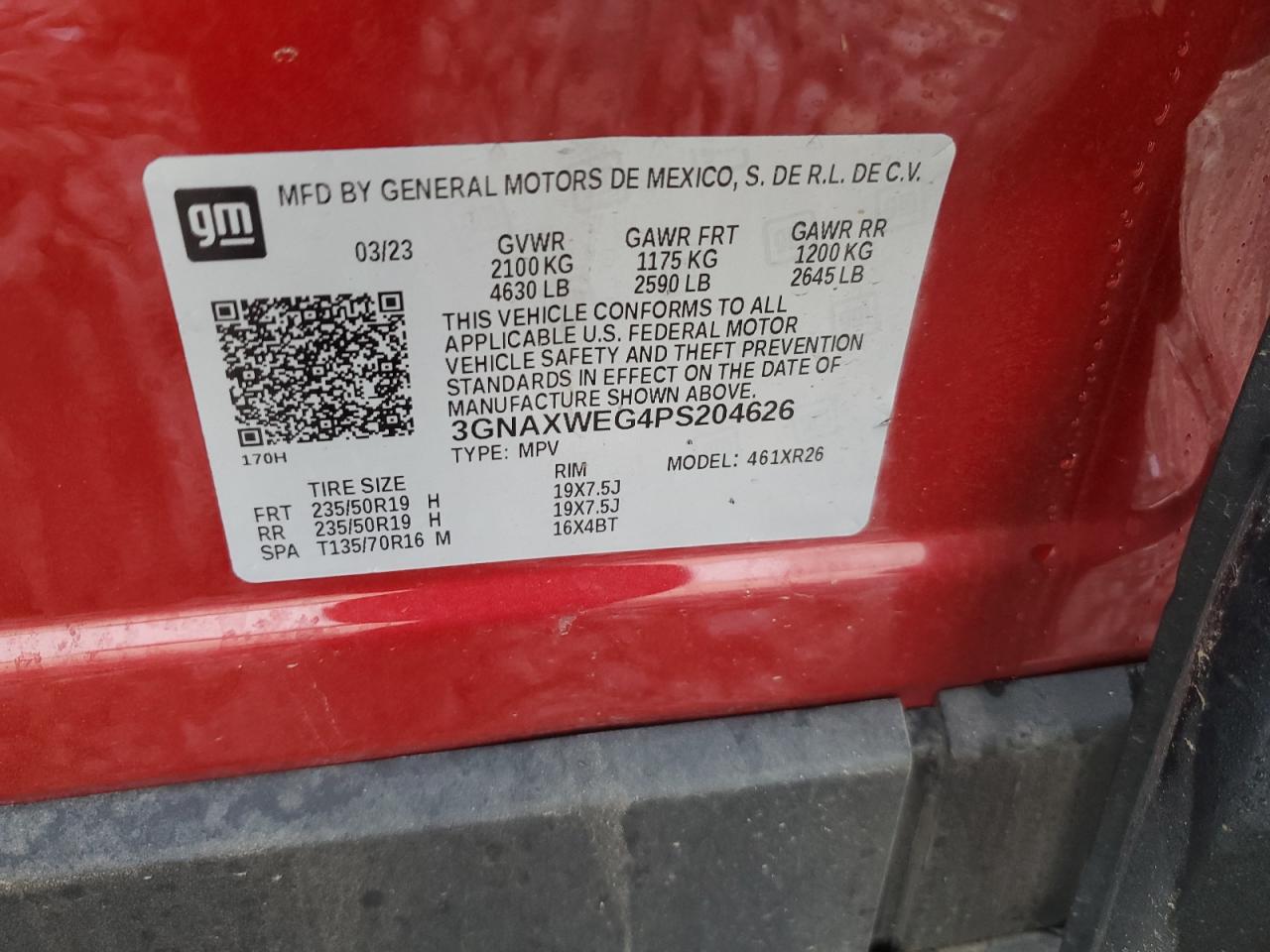 CHEVROLET EQUINOX RS