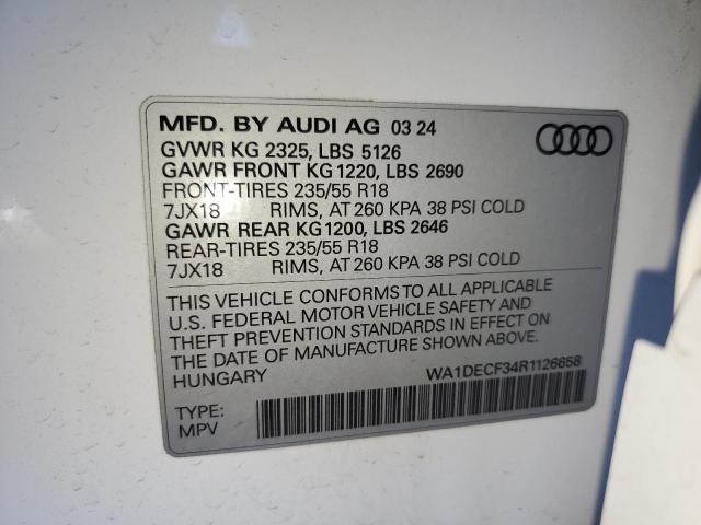 2024 AUDI Q3 PREMIUM WA1DECF34R1126658