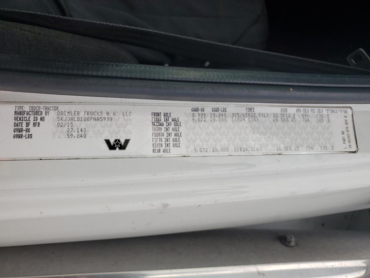 Lot #3247817229 2016 WESTERN STAR/AUTO CAR CONVENTION