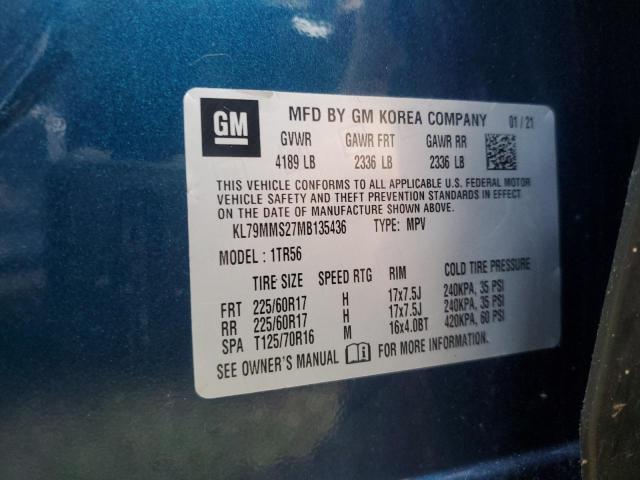 2021 CHEVROLET TRAILBLAZE #3240861850