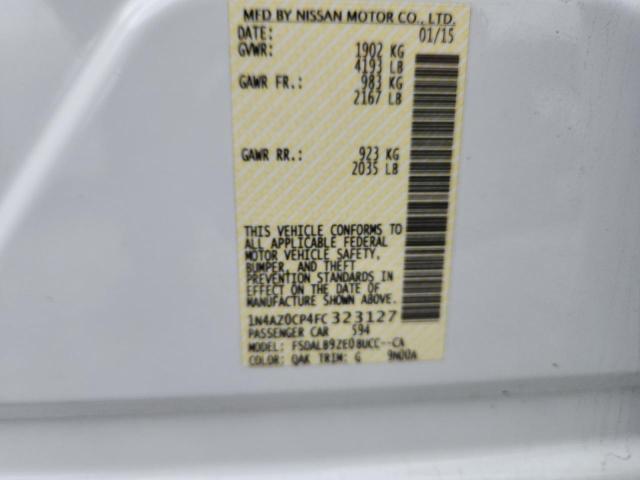 2015 NISSAN LEAF S - 1N4AZ0CP4FC323127