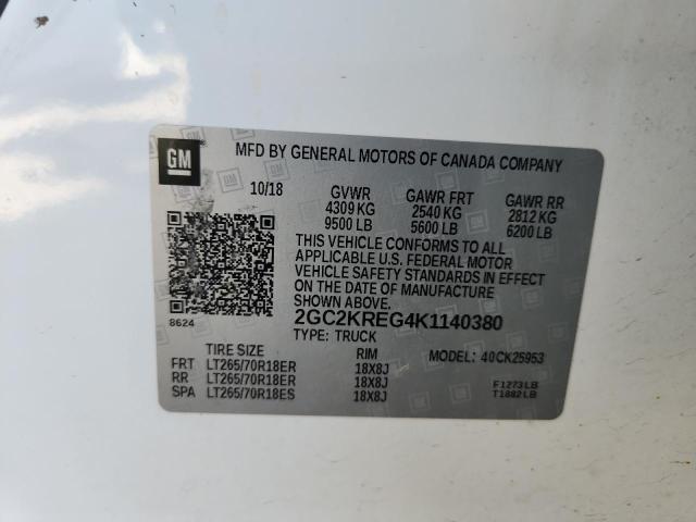 2019 CHEVROLET SILVERADO K2500 HEAVY DUTY - 2GC2KREG4K1140380