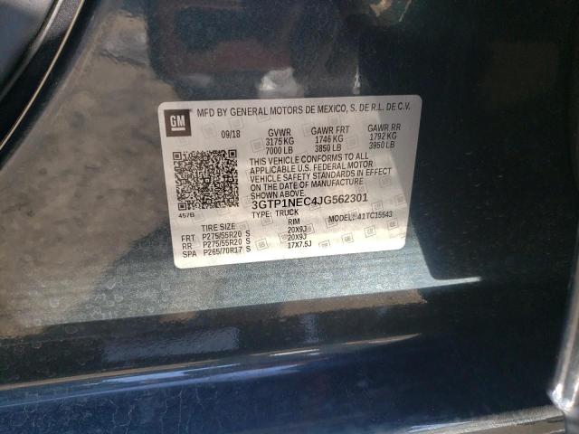 2018 GMC SIERRA C1500 SLT 3GTP1NEC4JG562301