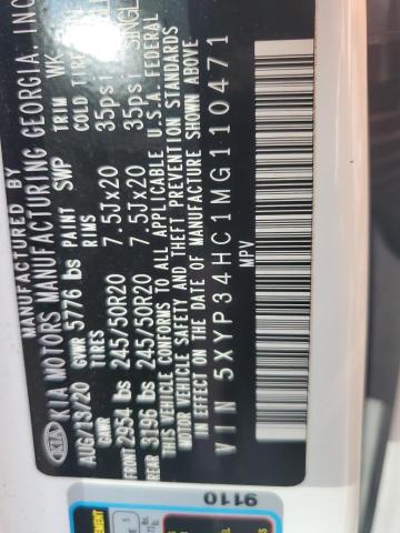 2021 KIA TELLURIDE 5XYP34HC1MG110471