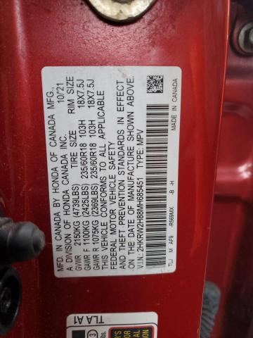 2021 HONDA CR-V EXL - 2HKRW2H88MH685451