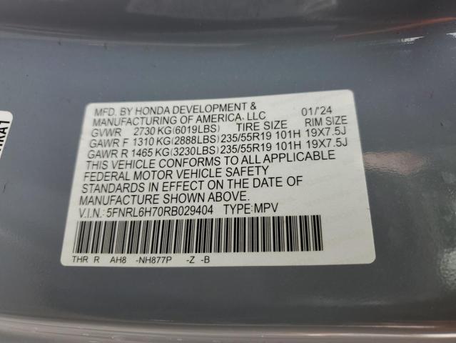2024 HONDA ODYSSEY SP 5FNRL6H70RB029404