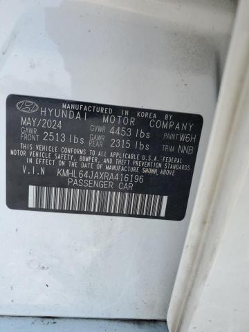 2024 HYUNDAI SONATA SEL KMHL64JAXRA416196