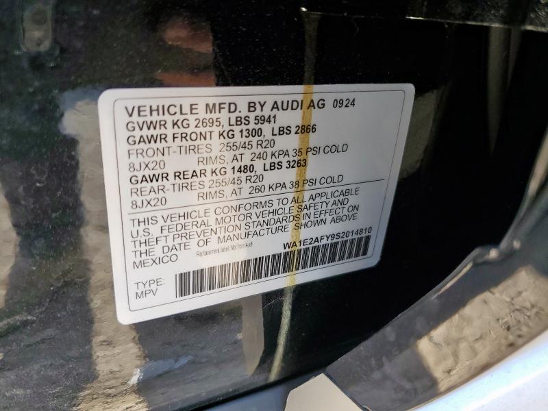 2025 AUDI Q5 E PREMI WA1E2AFY9S2014810