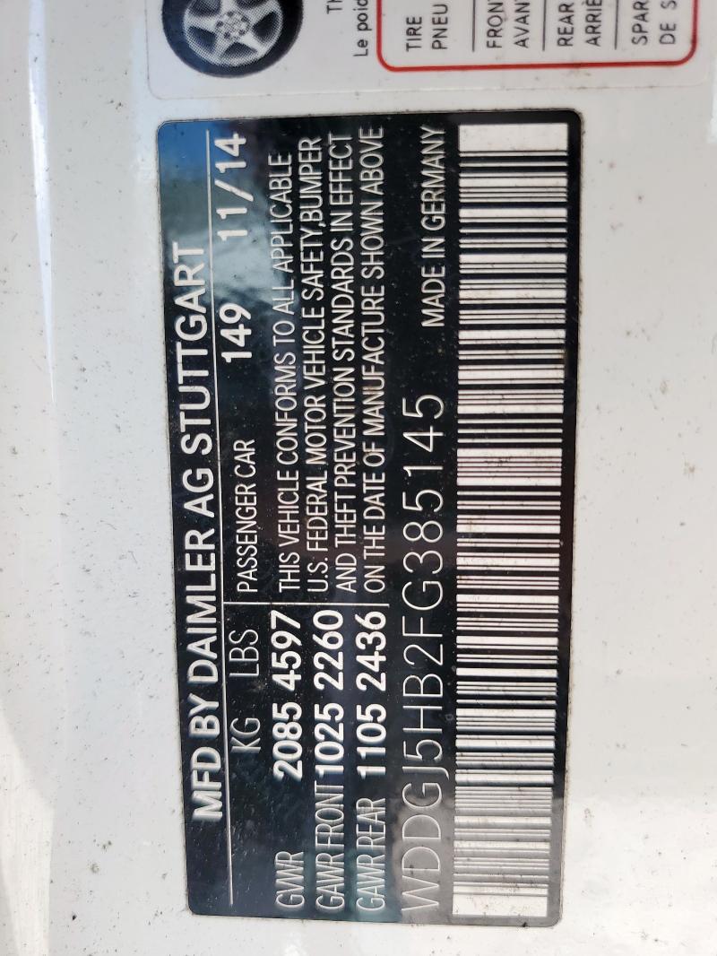 2015 MERCEDES-BENZ C 350 WDDGJ5HB2FG385145