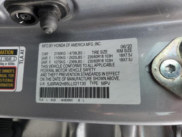 2020 HONDA CR-V EXL 5J6RW2H85LL021130