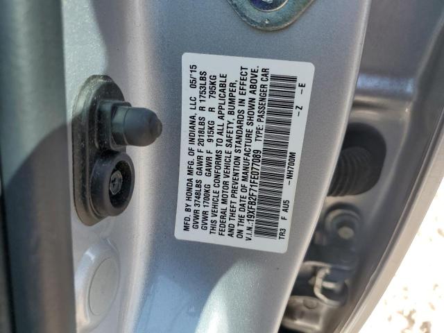 2015 HONDA CIVIC SE 19XFB2F71FE077089