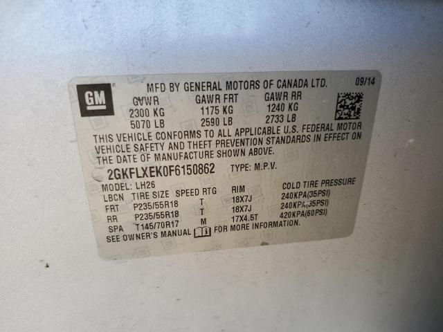 2015 GMC TERRAIN SL 2GKFLXEK0F6150862