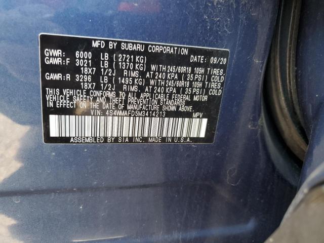 2021 SUBARU ASCENT PRE 4S4WMAFD5M3414213