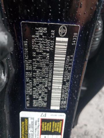 2017 TOYOTA CAMRY LE - 4T1BF1FK0HU621051