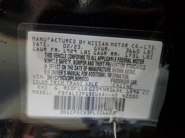 2023 NISSAN KICKS SV 3N1CP5CV3PL506600