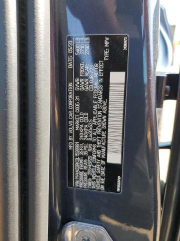 2020 VOLVO XC60 T6 MO YV4A22RK2L1598991