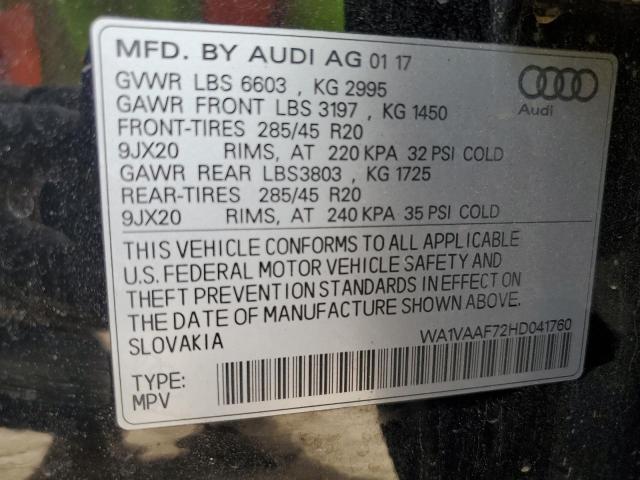 2017 AUDI Q7 PRESTIG WA1VAAF72HD041760