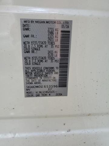 2016 NISSAN PATHFINDER 5N1AR2MM2GC653596