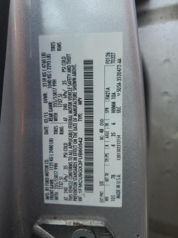 2015 FORD ESCAPE SE - 1FMCU9GX3FUB60542