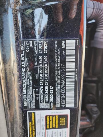 2021 MERCEDES-BENZ GLE 350 4M 4JGFB4KB7MA491317