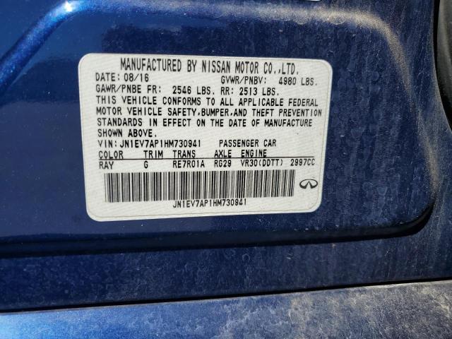 2017 INFINITI Q50 PREMIU JN1EV7AP1HM730941