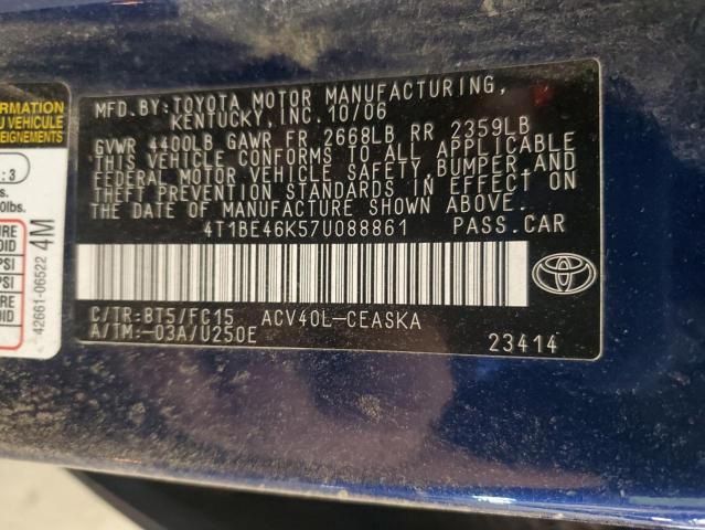 2007 TOYOTA CAMRY #3301756334