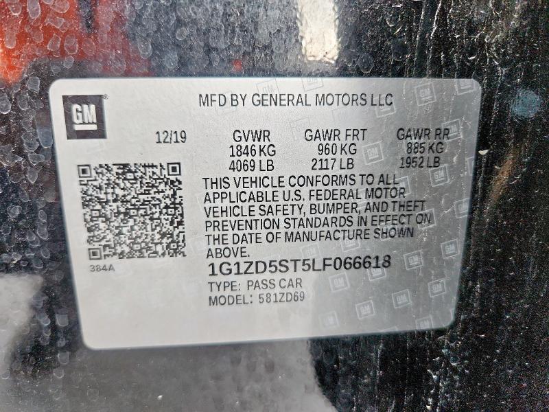 2020 CHEVROLET MALIBU LT 1G1ZD5ST5LF066618