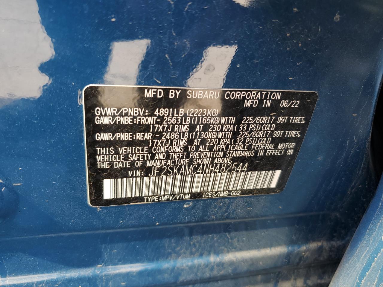 SUBARU FORESTER WILDERNESS