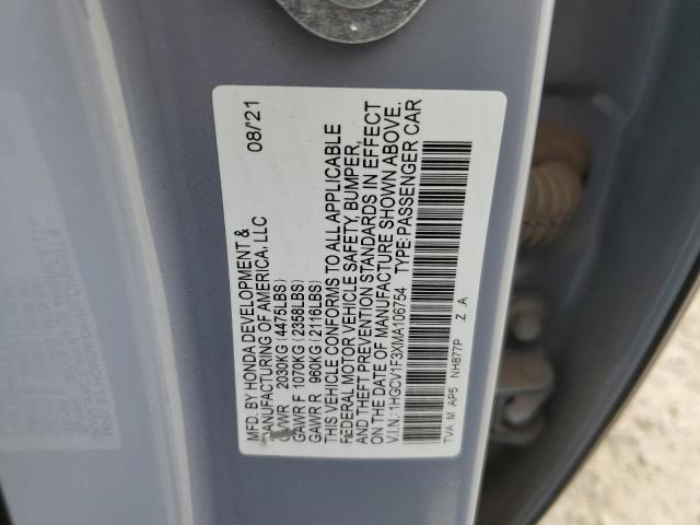 2021 HONDA ACCORD SPORT - 1HGCV1F3XMA106754