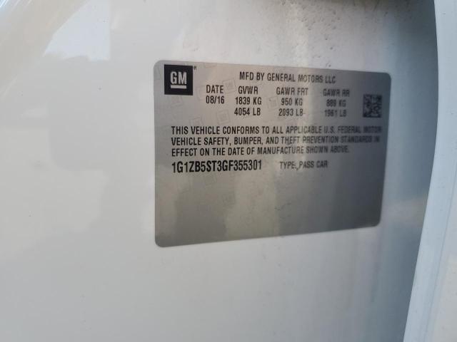 2016 CHEVROLET MALIBU LS 1G1ZB5ST3GF355301