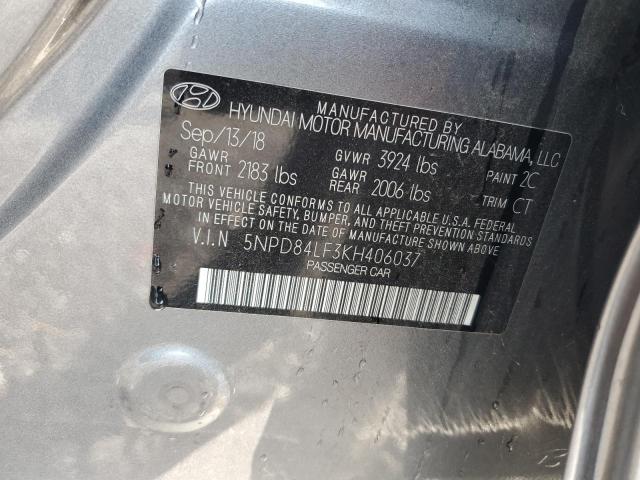 2019 HYUNDAI ELANTRA SE 5NPD84LF3KH406037