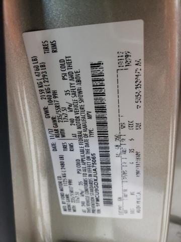 2018 FORD ESCAPE SE 1FMCU9GDXJUA75065