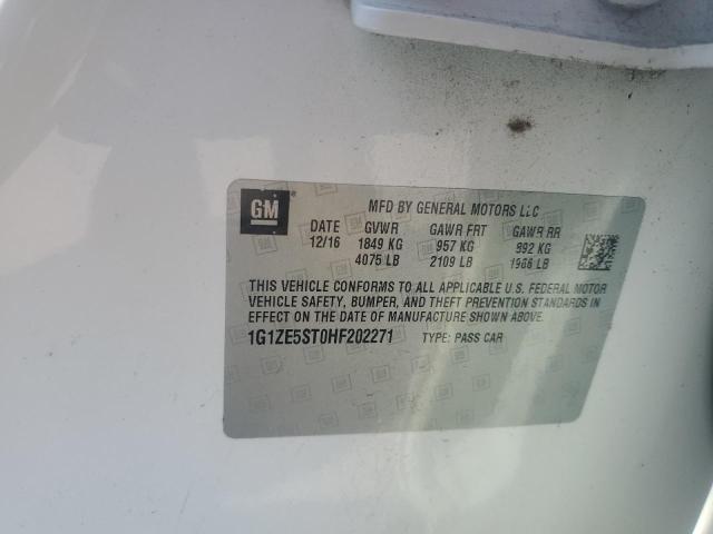 2017 CHEVROLET MALIBU LT 1G1ZE5ST0HF202271