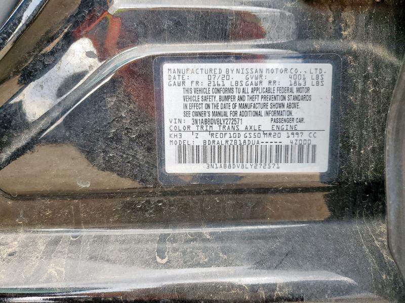 2020 NISSAN SENTRA SR 3N1AB8DV8LY272571