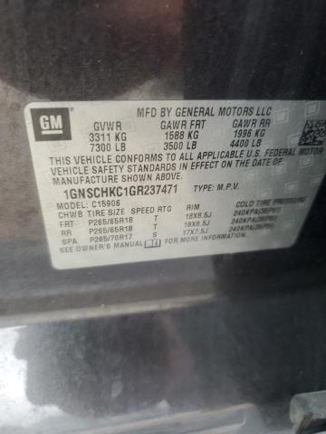 2016 CHEVROLET SUBURBAN C 1GNSCHKC1GR237471