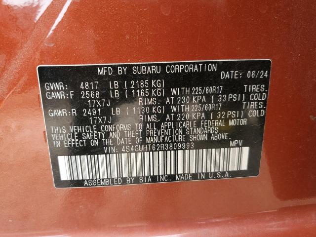 2024 SUBARU CROSSTREK 4S4GUHT62R3809993