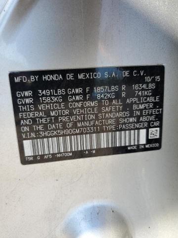 2016 HONDA FIT EX 3HGGK5H90GM703311