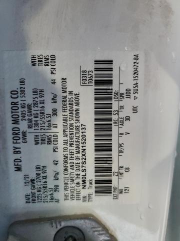 2022 FORD TRANSIT CO - NM0LS7S2XN1520137