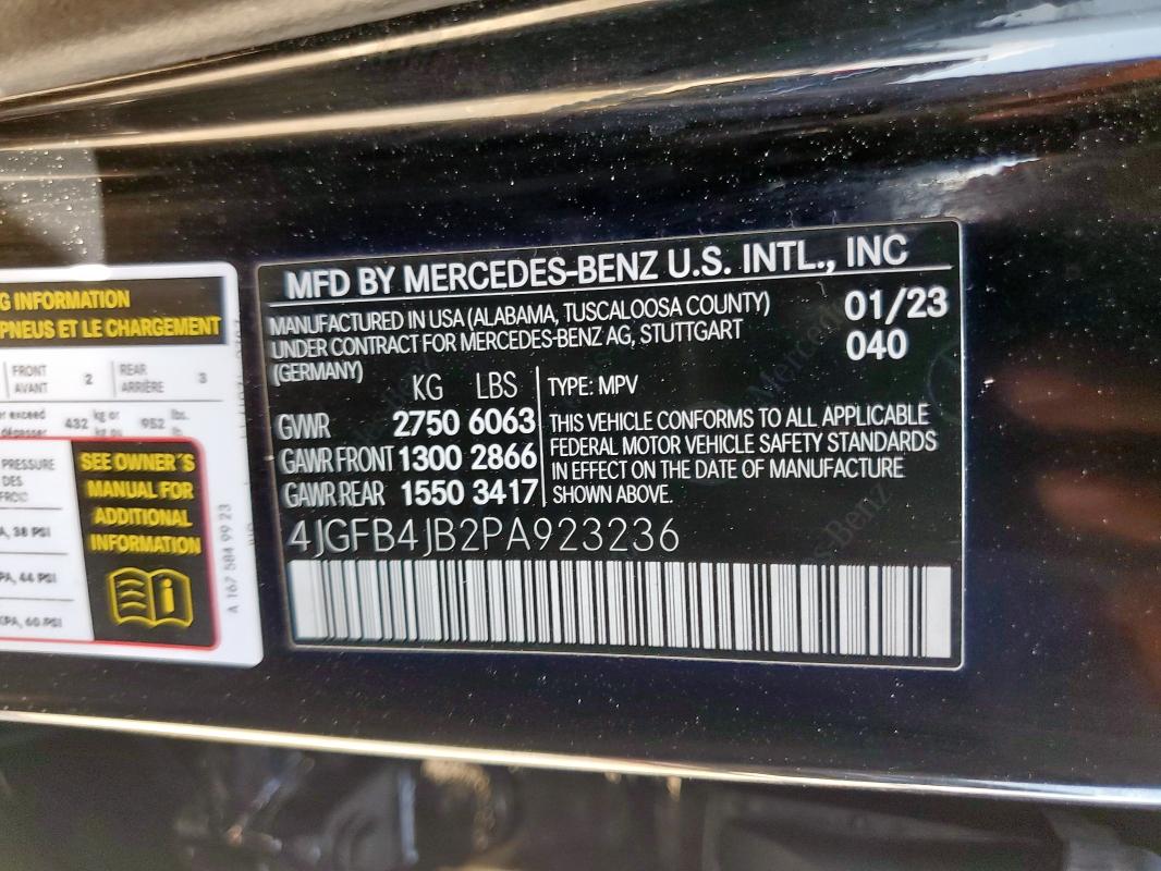 2023 MERCEDES-BENZ GLE 350 4JGFB4JB2PA923236