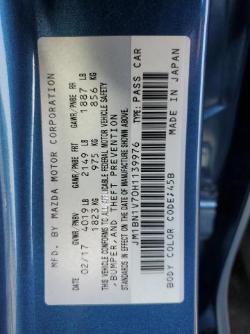2017 MAZDA 3 TOURING JM1BN1V70H1139976