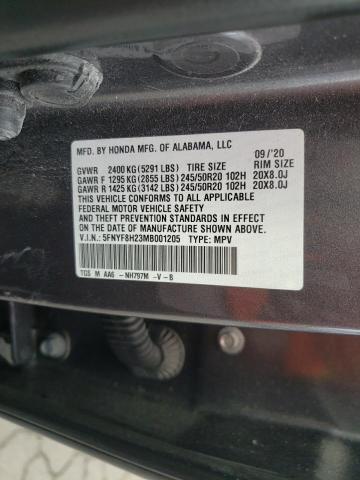 2021 HONDA PASSPORT SPORT 5FNYF8H23MB001205