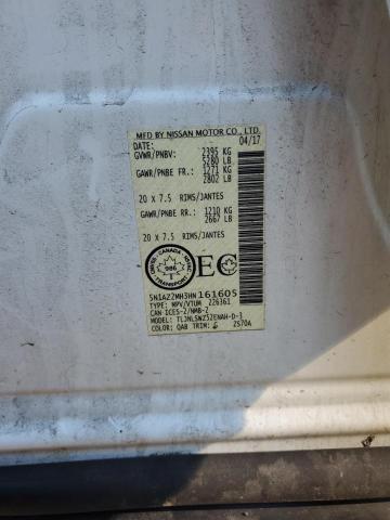 2017 NISSAN MURANO S 5N1AZ2MH3HN161605