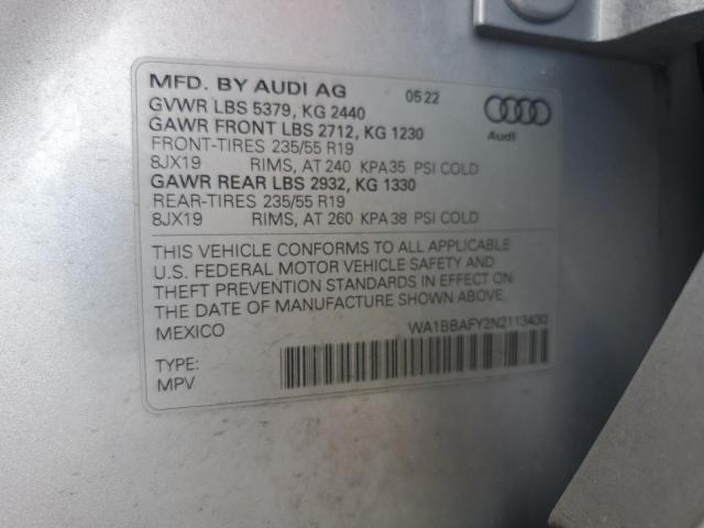 2022 AUDI Q5 PREMIUM #3293475460