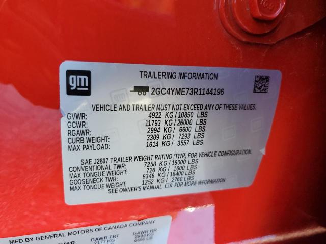 2024 CHEVROLET SILVERADO K2500 CUSTOM 2GC4YME73R1144196