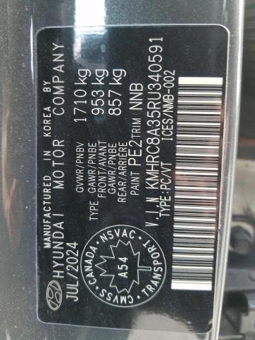 2024 HYUNDAI VENUE SEL KMHRC8A35RU340591
