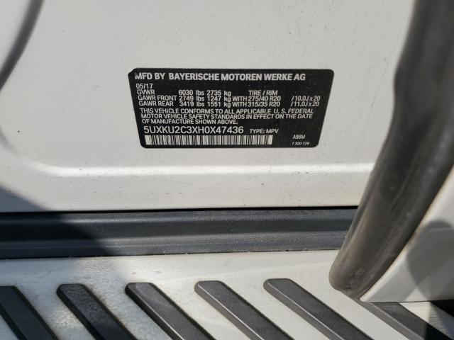 2017 BMW X6 XDRIVE3 5UXKU2C3XH0X47436