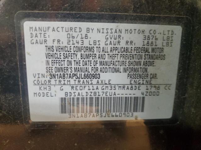 2018 NISSAN SENTRA S - 3N1AB7AP5JL660903