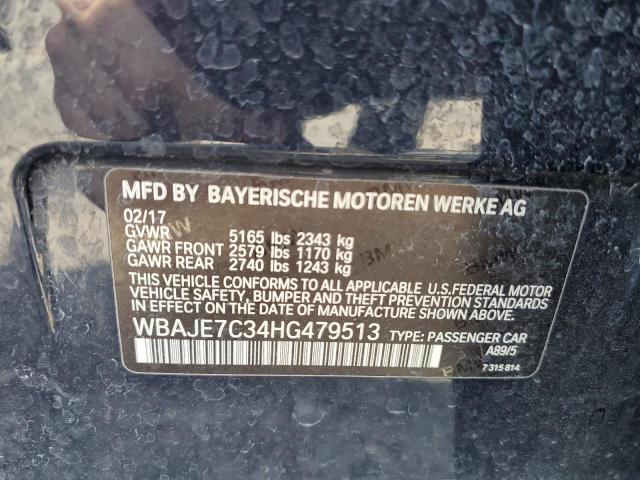 2017 BMW 540 XI WBAJE7C34HG479513