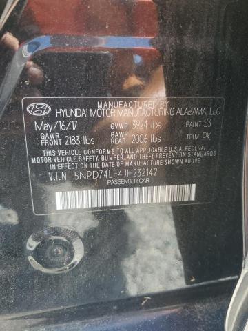 2018 HYUNDAI ELANTRA SE 5NPD74LF4JH232142